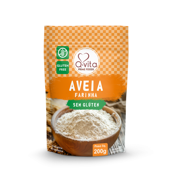 Farinha Aveia Q-Vita S/Gluten 200g