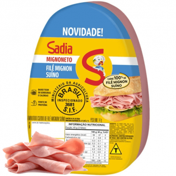 File Mignoneto Suino Cozido Sadia Kg