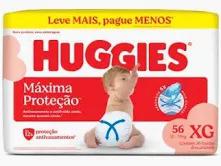 Fraldas Huggies Max.Prot.Hiper Xg C/56