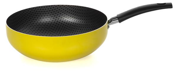 Frigideira Multiflon Wok N24 Amarela C/Cabo