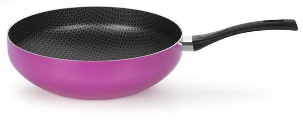 Frigideira Multiflon Wok N28 Rosa C/Cabo