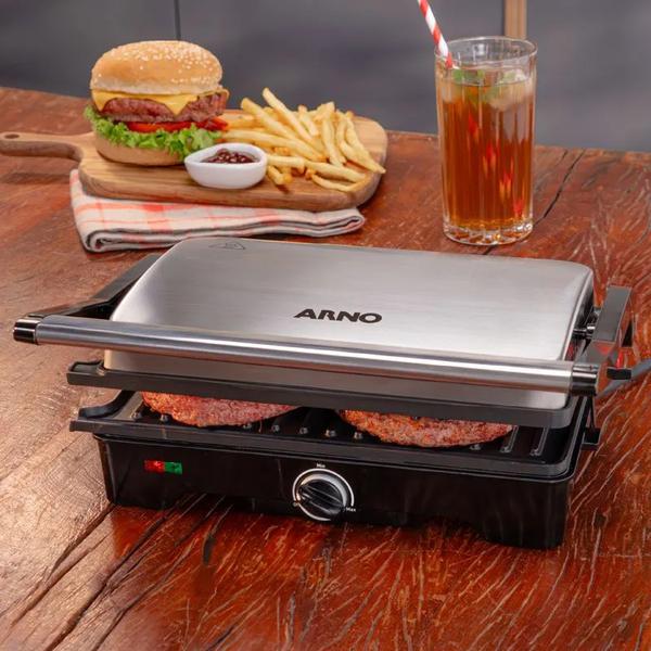 Grill Arno Dual Inox 127v Gnox