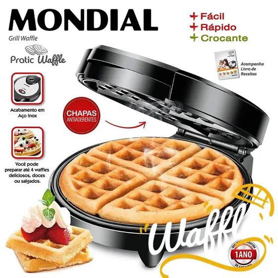 Grill Mondial Pratic Waffle 127v