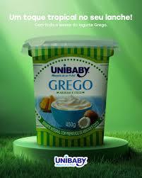 Iogurte Unibaby Grego Abac.Coco 450g