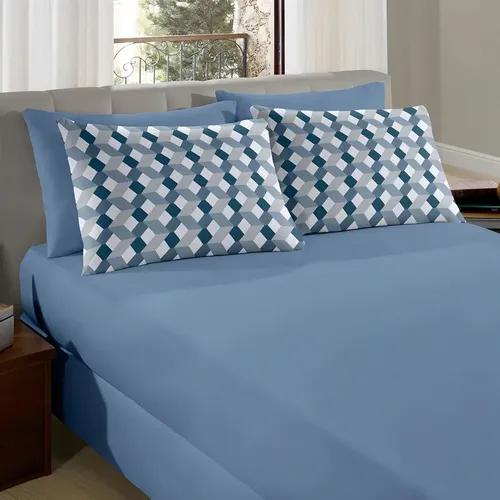 Jogo Cama Malha 100% 138x188 3pç