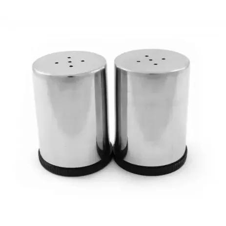 Kit 5 Est.Saleiro e Pimenteiro Inox C/2