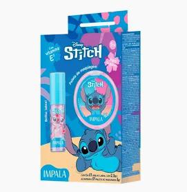 Kit Impala Stitch Brilho Labial + Paleta Maq.Angel