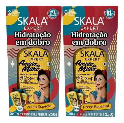 Kit Skala Creme Pentear 250g C/2 Am.Milho