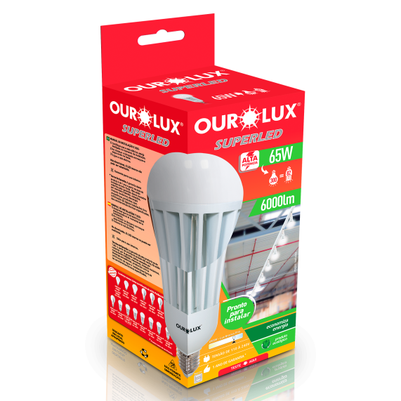 Lamp.Ourolux Superled Bulbo 65w 6500k