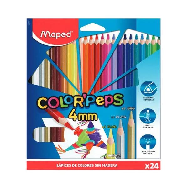 Lapis Cor Maped Color Peps 4mm C/24