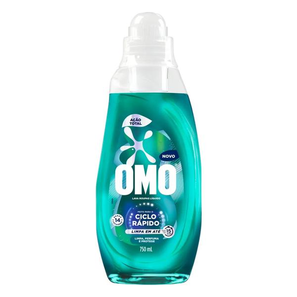 Lava Roupas Liq.Omo 750ml Açao Rapida