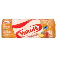 Leite Ferm.Yakult C/6 480g Pessego