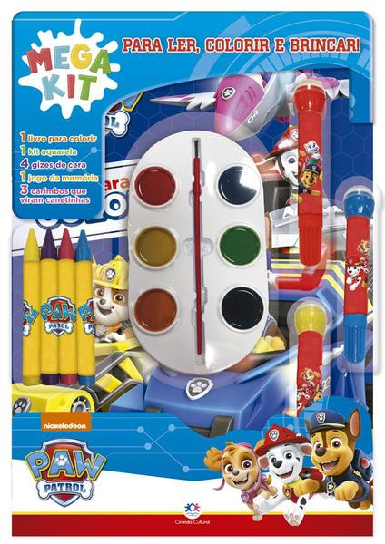 Livro Patrulha Canina Ler Colorir e Brincar