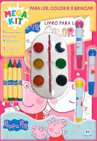 Livro Peppa Pig Ler Colorir e Brincar