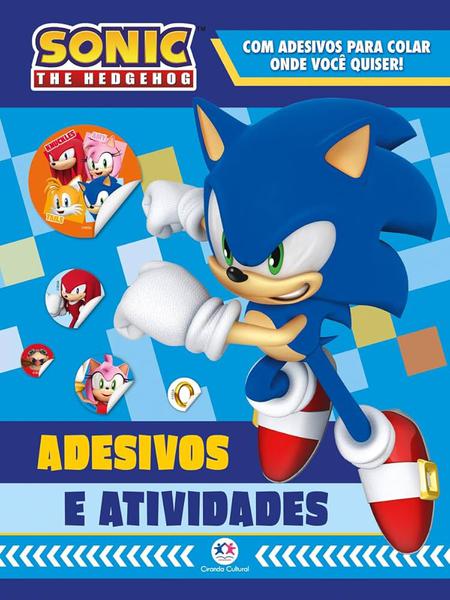 Livro Sonic Adesivos e Atividades
