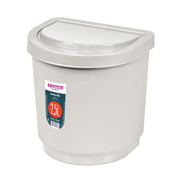 Lixeira Sanremo Pia Flip 2,5lt Ref.2203