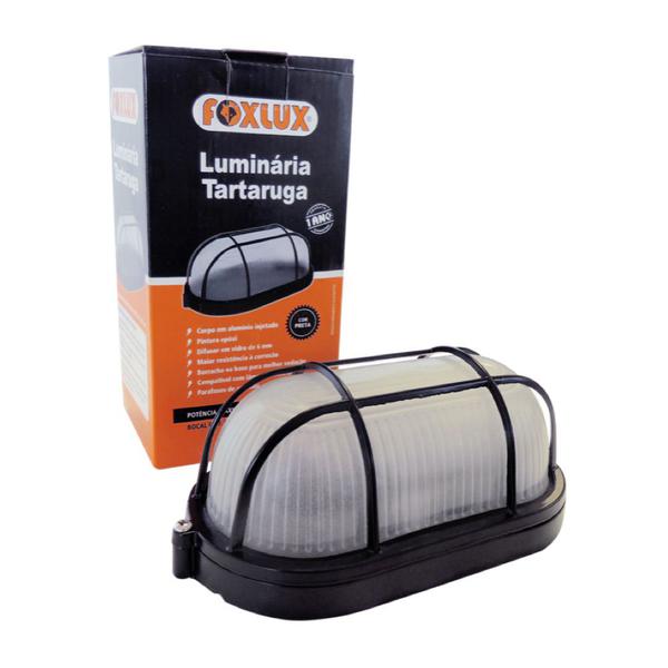 Luminaria Foxlux Tartaruga Preta