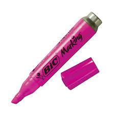 Marcador Bic Permanente Rosa C/1