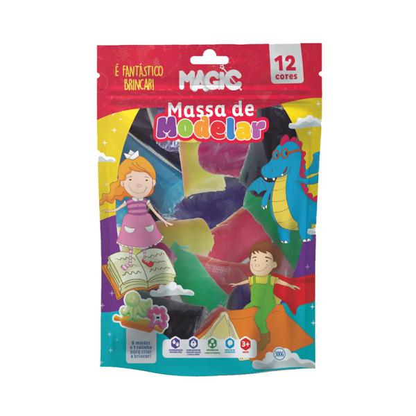 Massa Modelar C/Moldes Magic