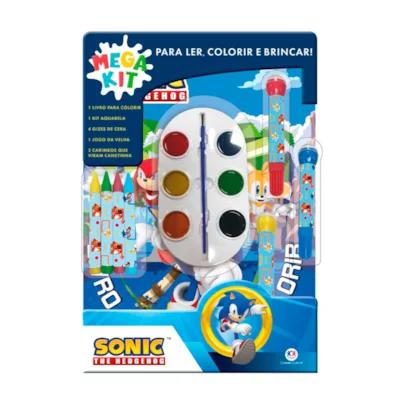 Mega Kit Sonic Ler Colorir e Brincar