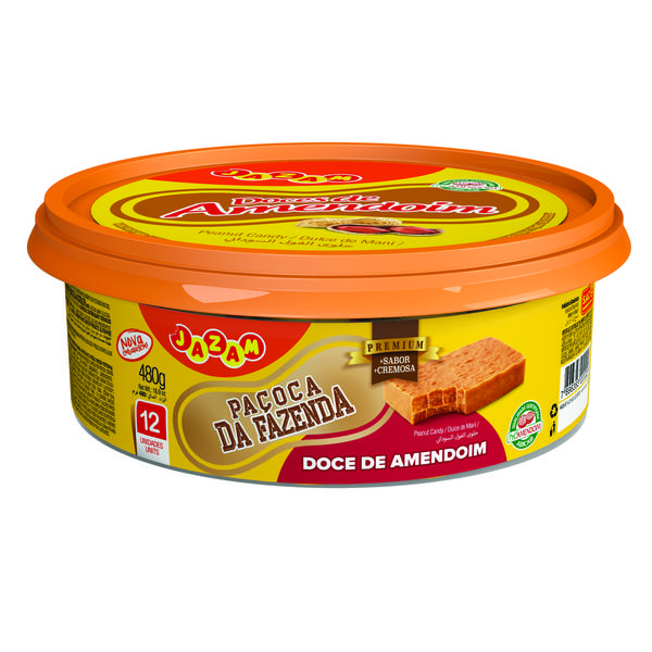 Paçoca Da Fazenda Premium Pote 480g