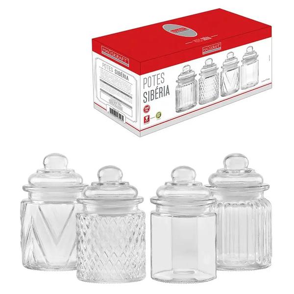 Porta Tempero Vidro Clas.House 4pç