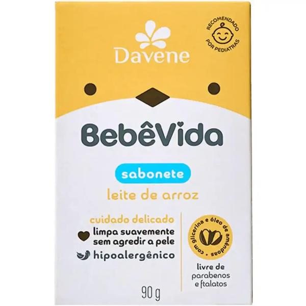 Sabonete Bebe Vida Veg.90g Leite Arroz