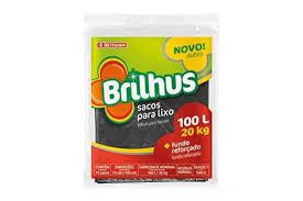 Saco Lixo Brilhus Almofada 100lt C/5