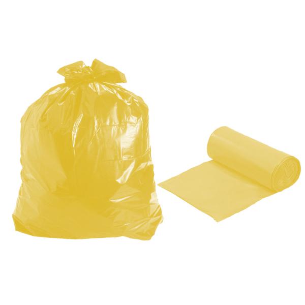 Saco Lixo Embalar Amarelo Rolo 100lt