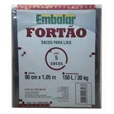 Saco Lixo Embalar Fortao Preto 150lt C/5