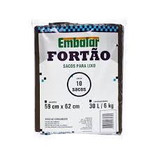 Saco Lixo Embalar Fortao Preto 30lt C/10