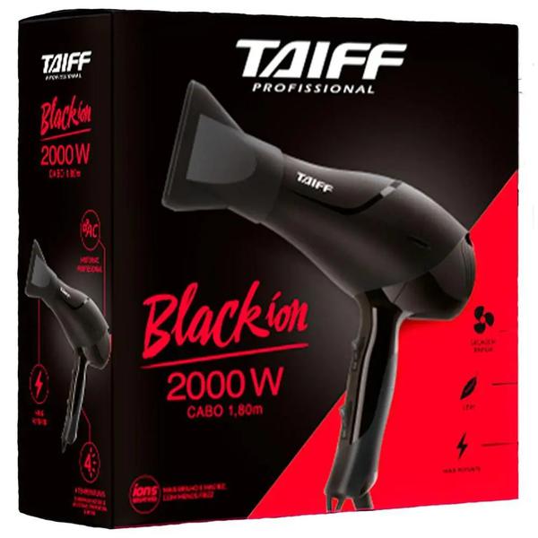 Secador Cabelo Taiff Black Ion 127w