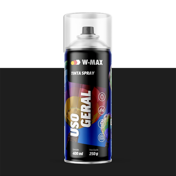 Tinta Wurth W.Max Preto Br Spray 400ml