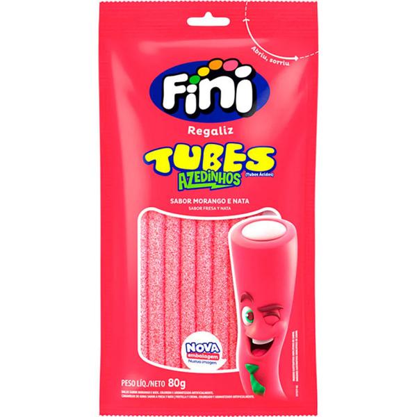 Tubinho Citrico Fini Morango 80g