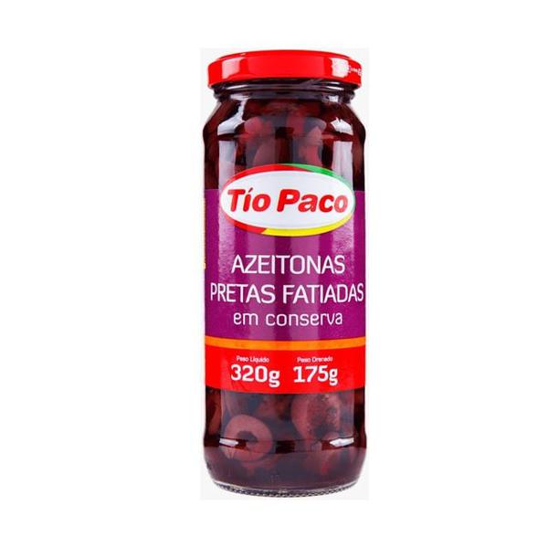 Azeitona Preta Tio Paco Fatiada 175g