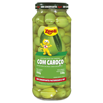 Azeitona Verde Zaeli 330 Gr