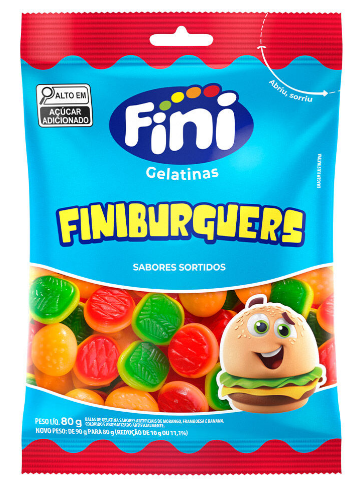 Bala Fini Gelat.Finiburguers 80g