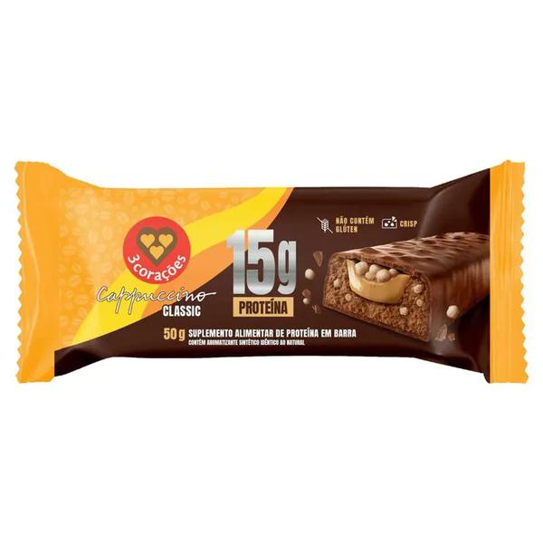 Barra De Proteina 3 Coracoes Classic 50g