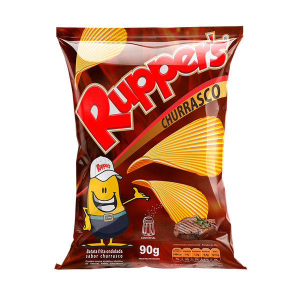 Batata Ruppers Chips Ond.Churrasco 80g