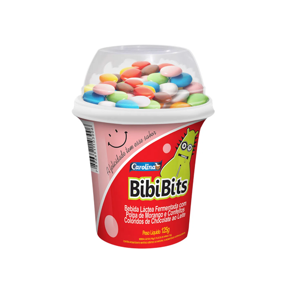 Bebida Lactea Carolina Bibi Bits Mor.Confeitos 125g