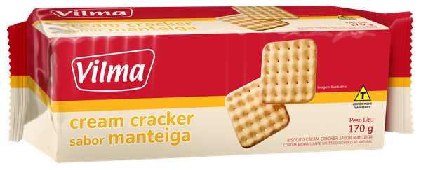 Biscoito Cream Cracker Manteiga Vilma 170g