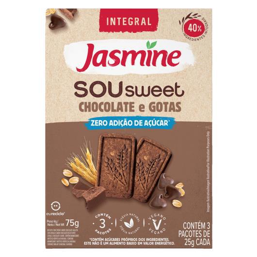 Biscoito Jasmine Sou Sweet Ch.Gotas Zero 75g