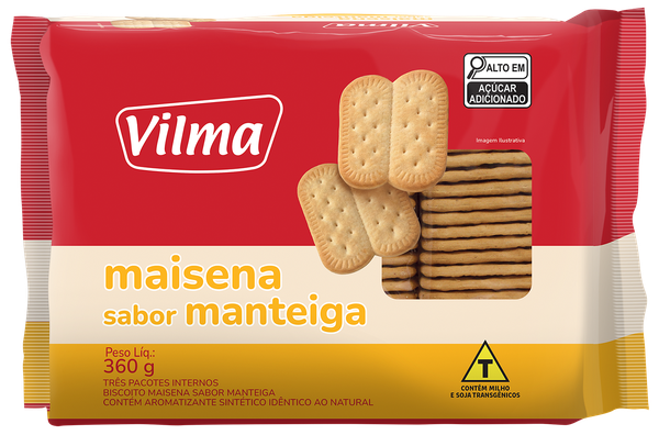 Biscoito Maizena Vilma Manteiga 360g