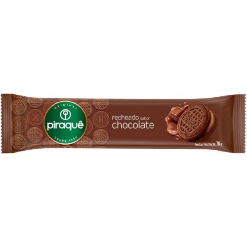 Biscoito Rech. Piraque Chocolate 76g