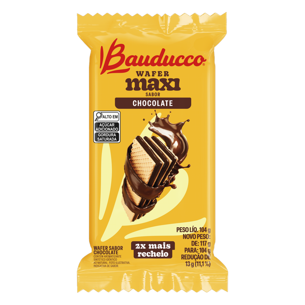 Zzzbiscoito Wafer Bauducco Maxi Choc.104g