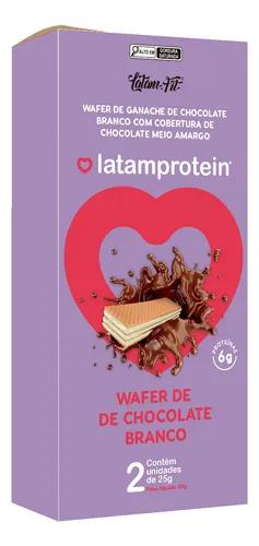 Biscoito Wafer Latam.Fit Ganache Choc+whey 50g