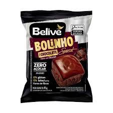 Bolinho Belive Chocolate Cobert.Zero Ac.45g