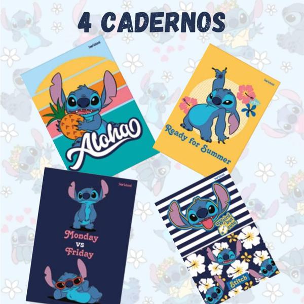 Caderno Star School Lilo e Stitch Broch.80 Fls
