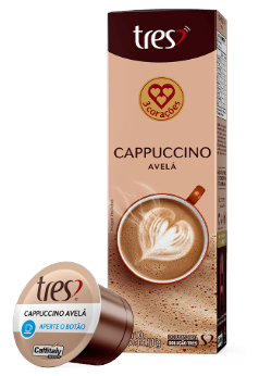Capsula 3 Coracoes Cappuccino Avela 10x11g