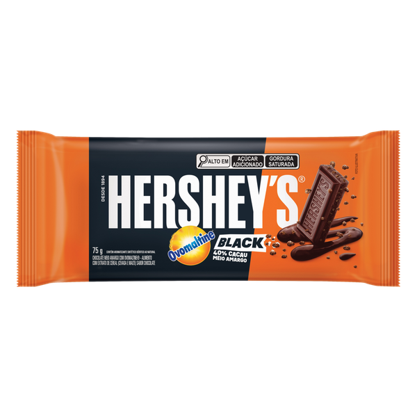 Chocolate Hersheys Ovomaltine Meio Amargo 77g